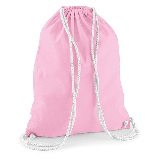 Worek na Sznurkach Bawelniany WM110 - Classic Pink & White