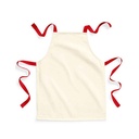 Fartuch Klasyczny Bawelniany Fairtrade WM362 - Natural & Classic Red