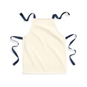 Fartuch Klasyczny Bawelniany Fairtrade WM362 - Natural & French Navy