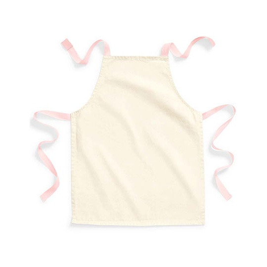 Fartuch Klasyczny Bawelniany Fairtrade WM362 - Natural & Pastel Pink