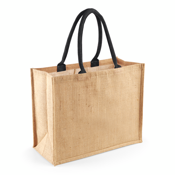 Torba Jutowa Laminowana WM407 - Natural & Black