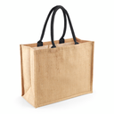 Torba Jutowa Laminowana WM407 - Natural & Black