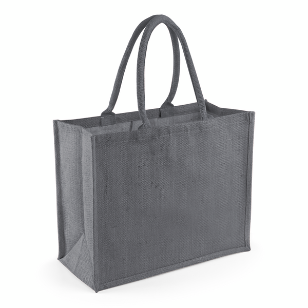 Torba jutowa z bawełnianymi uchwytami WM407 - Graphite Grey