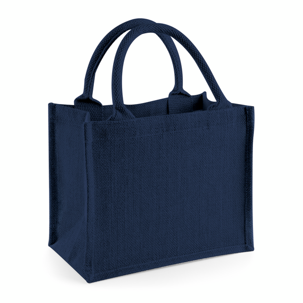Torba Prezentowa Mini Juta Laminowana WM412 - Navy & Navy