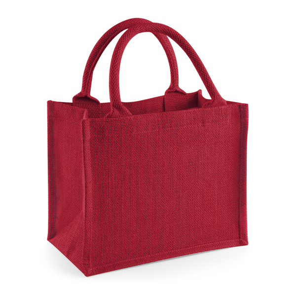 Torba Prezentowa Mini Juta Laminowana WM412 - Red & Red