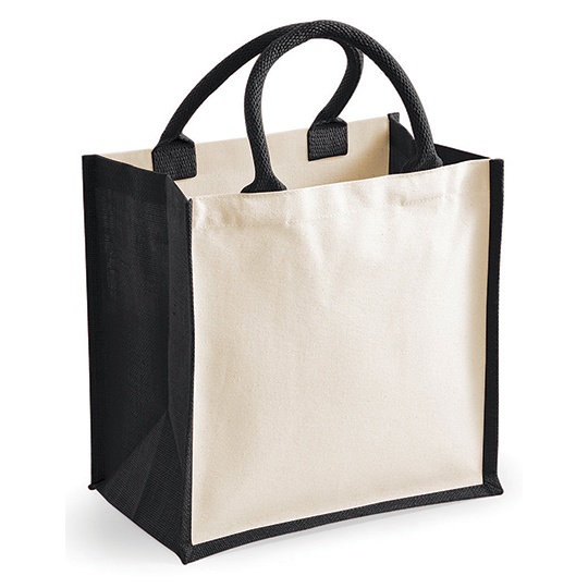 Torba Midi Juta Bawelna WM421 - Black