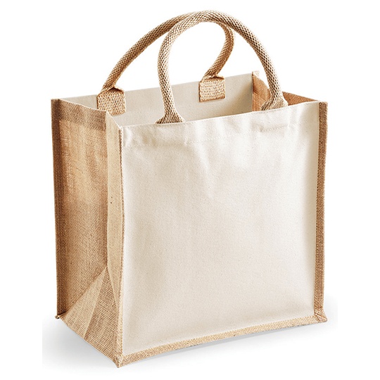 Torba Midi Juta Bawelna WM421 - Natural