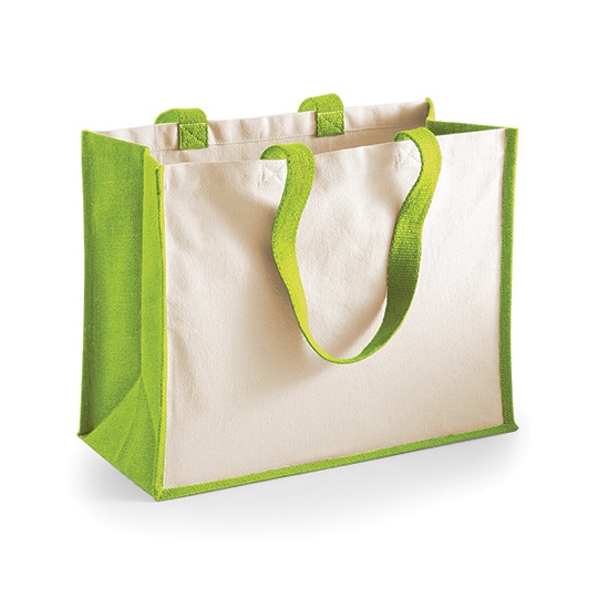 Torba Plocienna Bawelna Juta WM422 - Apple Green