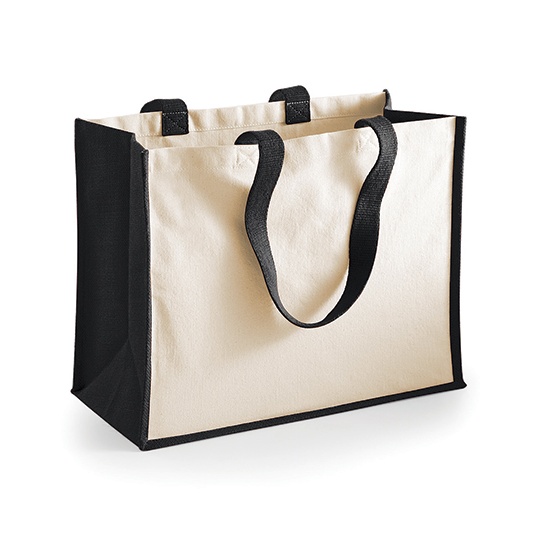 Torba Plocienna Bawelna Juta WM422 - Black