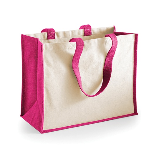 Torba Plocienna Bawelna Juta WM422 - Fuchsia