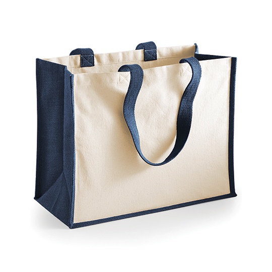 Torba Plocienna Bawelna Juta WM422 - Navy