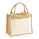 Torba Jutowa z Bawelniana Kieszenia WM425 - Natural