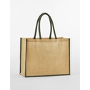 Torba Jutowa Nielaminowana WM470 - Natural & Olive Green
