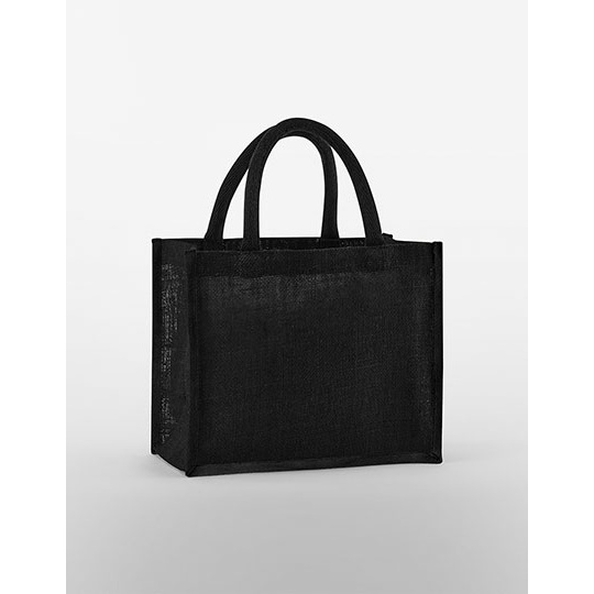 Torba Midi Juta Bawelniane Uchwyty WM473 - Black & Black