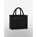 Torba Midi Juta Bawelniane Uchwyty WM473 - Black & Black