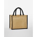 Torba Midi Juta Bawelniane Uchwyty WM473 - Natural & Black