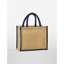 Torba Midi Juta Bawelniane Uchwyty WM473 - Natural & Navy
