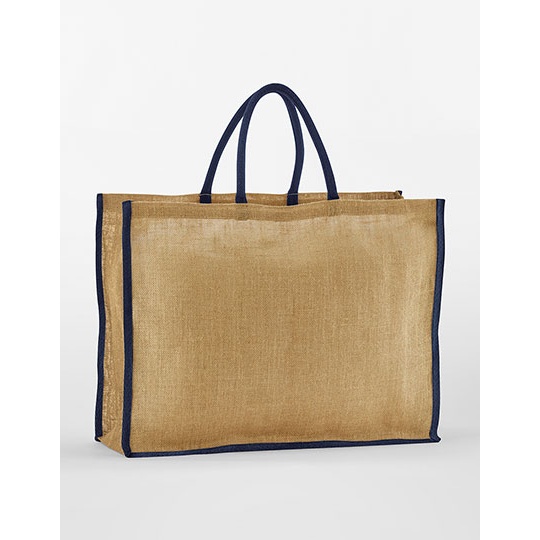 Torba Na Zakupy Juta WM475 - Natural & Navy