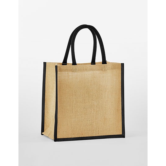 Torba Mini Prezentowa Juta WM477 - Natural & Black