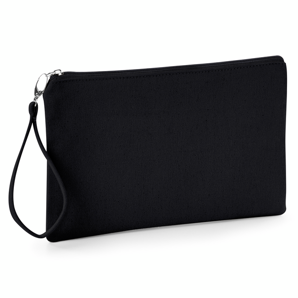 Kosmetyczka na nadgarstek Bawelniana Plocienna WM520 - Black & Black