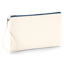 Kosmetyczka na nadgarstek Bawelniana Plocienna WM520 - Natural & Navy