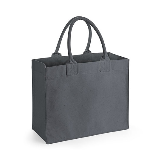Torba Shopper Bawełniana Usztywniana WM608 - Graphite Grey