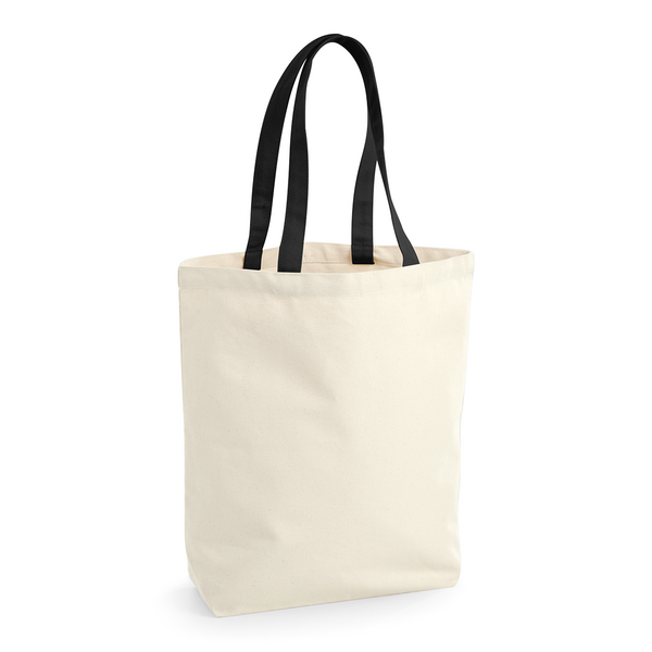 Torba Klasyczna Bawelniana Fairtrade WM671 - Natural & Black