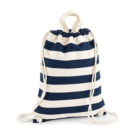 Worek Bawelniany Plocienny WM686 - Natural & Navy