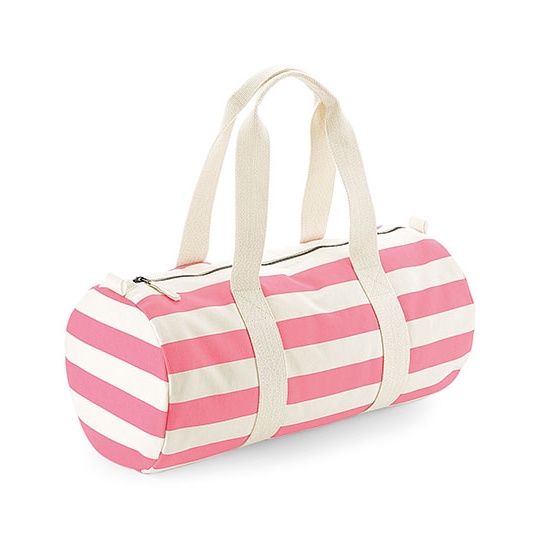 Torba Zeglarska Bawelniana Plocienna WM688 - Natural & Pink