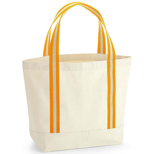 Torba płócienna z bawełny WM690 - Natural & Amber