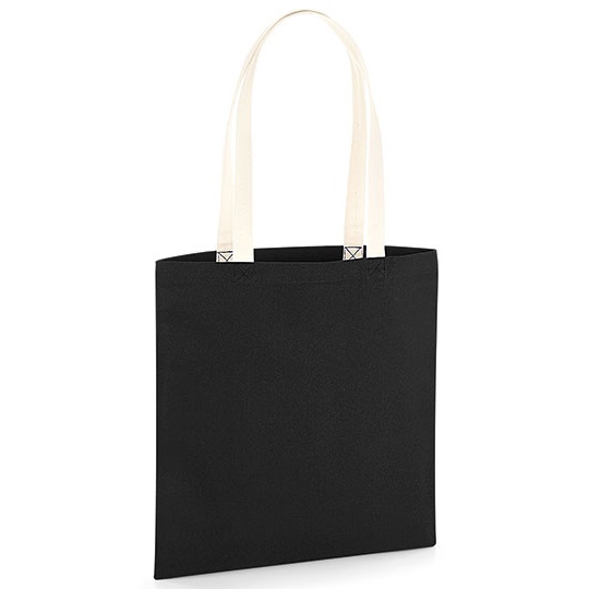 Torba Klasyczna Bawelniana Organiczna WM801C - Black & Natural