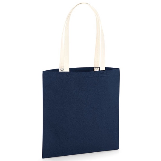 Torba Klasyczna Bawelniana Organiczna WM801C - French Navy & Natural