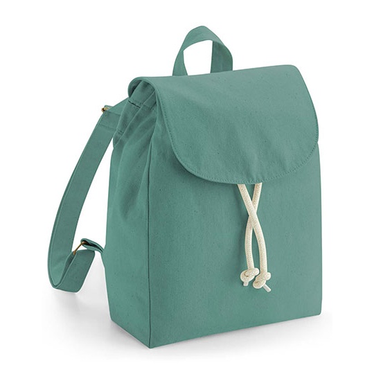 Maly plecak z bawelny WM881 - Sage Green