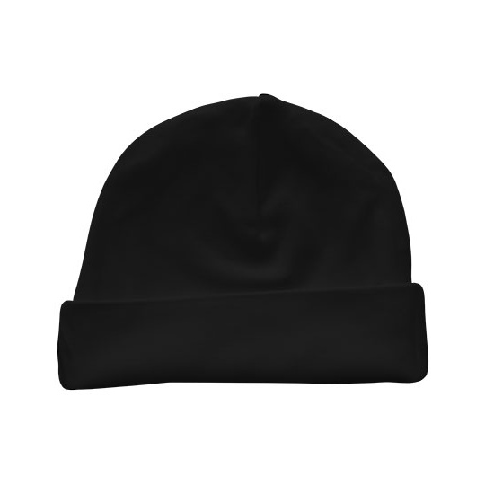 Czapeczka Niemowleca Bawelna Organiczna X10001 - Black