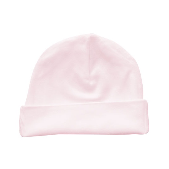 Czapeczka Niemowleca Bawelna Organiczna X10001 - Powder Pink