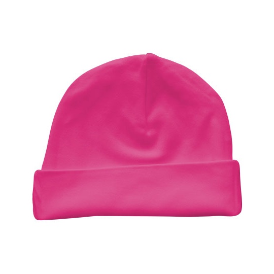 Czapeczka Niemowleca Bawelna Organiczna X10001 - Cherry Pink