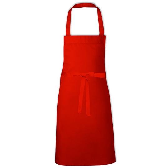 Bawełniany fartuch kuchenny X1008 - Red (ca. Pantone 200)