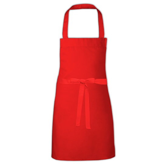 Fartuch Dzieciecy Bawelniany Dekatyzowany X1009 - Red (ca. Pantone 200)