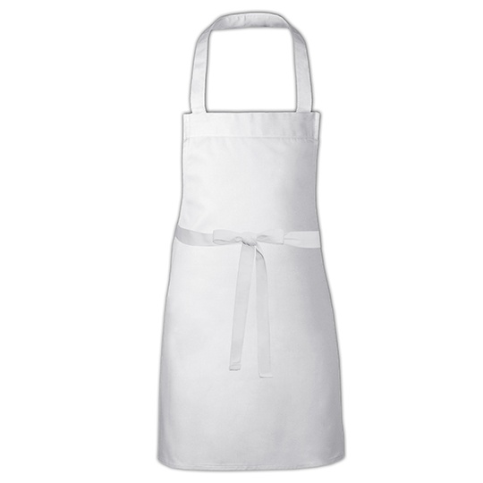 Fartuch Dzieciecy Bawelniany Dekatyzowany X1009 - White