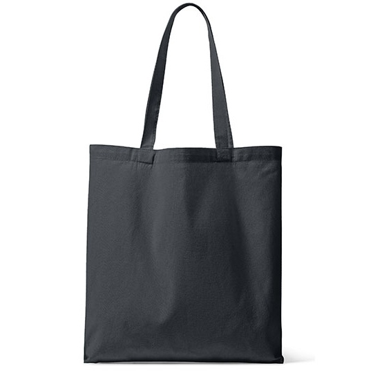 Torba plocienna z dlugimi uchwytami X1438 - Dark Grey