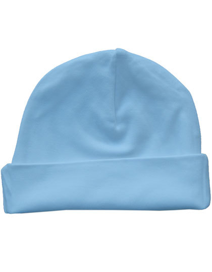 Czapka Niemowleca Bawelna Organiczna Interlock X944 - Babyblue