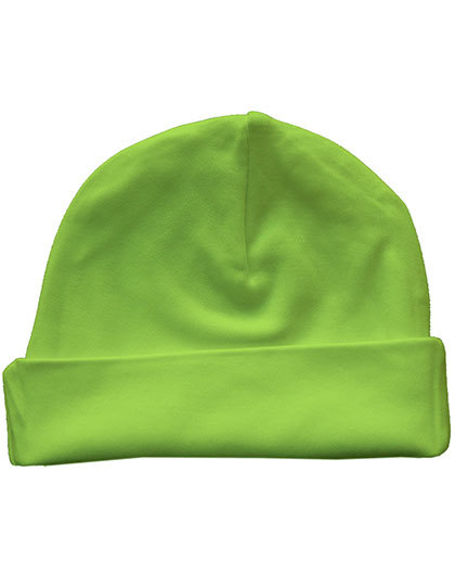 Czapka Niemowleca Bawelna Organiczna Interlock X944 - Lime Green