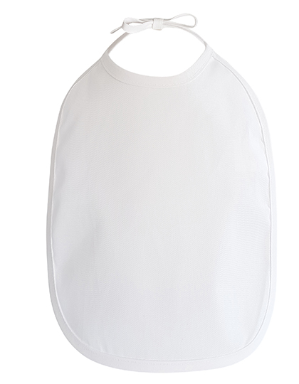 Sliniak Dzieciecy Wiazany Poliester Bawelna X952 - White & White