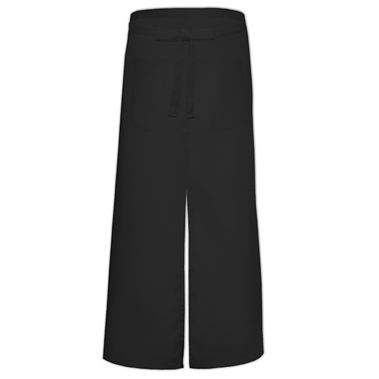Fartuch Dlugi Poliester Bawelna X962T - Black