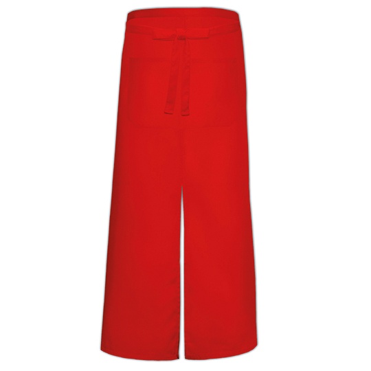 Fartuch Dlugi Poliester Bawelna X962T - Red