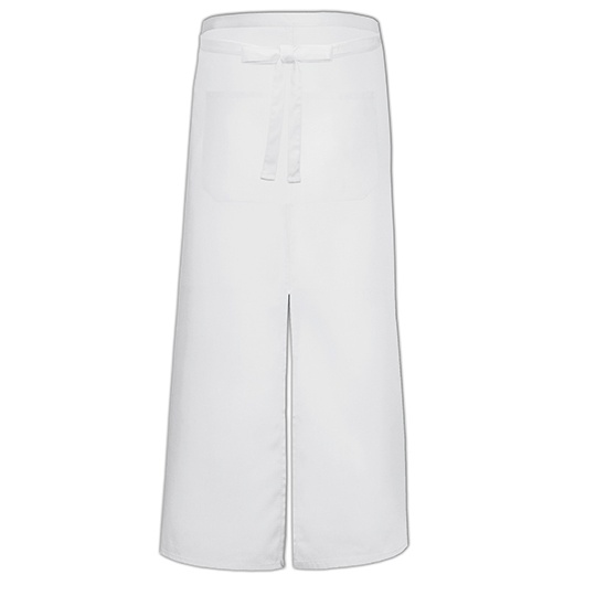 Fartuch Dlugi Poliester Bawelna X962T - White