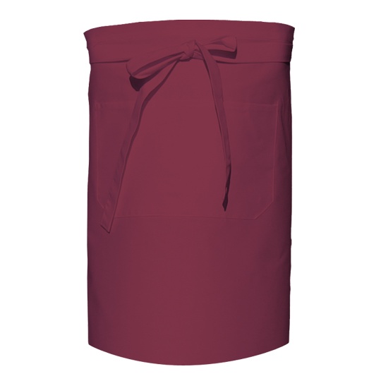 Fartuch Krotki Dekatyzowany Poliester Bawelna X964T - Bordeaux