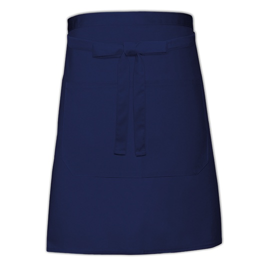Fartuch Krótki Dekatyzowany Poliester Bawełna X964T - Navy