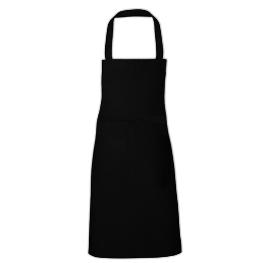 Fartuch Kuchenny Dekatyzowany Poliester Bawelna X967 - Black