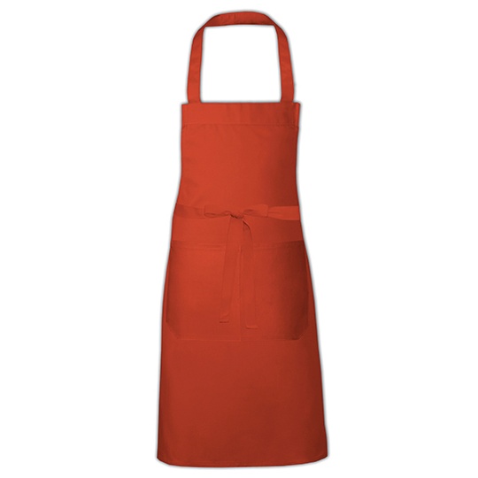 Fartuch Kuchenny Dekatyzowany Poliester Bawelna X967 - Terracotta (ca. Pantone 4840)